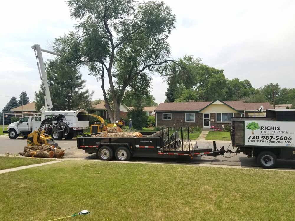 A truck that says richie on the side of it